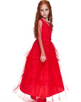 Disfraz de Princesa Roja Infantil – Misteriosa y Elegante