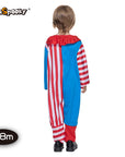 Disfraz Infantil de Payaso a Rayas – Diversión a todo color (Talla única)