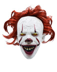 Máscara de Payaso Terrorífica con Cabello Sintético