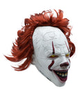 Máscara de Payaso Terrorífica con Cabello Sintético