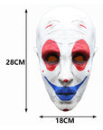Máscara de Payaso Psicópata con Diseño Tricolor