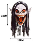 Máscara de Demonio Vampiresa con Cabello Largo