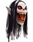 Máscara de Demonio Vampiresa con Cabello Largo