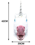 Máscara de Unicornio Blanco con Cuerno Realista
