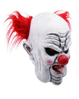 Máscara de Payaso Terrorífico con Pelo Rojo y Lengua Fuera