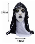 Máscara de Monja Demoníaca con Mirada Aterradora y Túnica Integrada