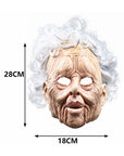 Máscara de Anciana Realista con Cabello Rizado