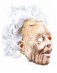 Máscara de Anciana Realista con Cabello Rizado