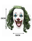 Máscara de Payaso Riente con Cabello Rizado Largo