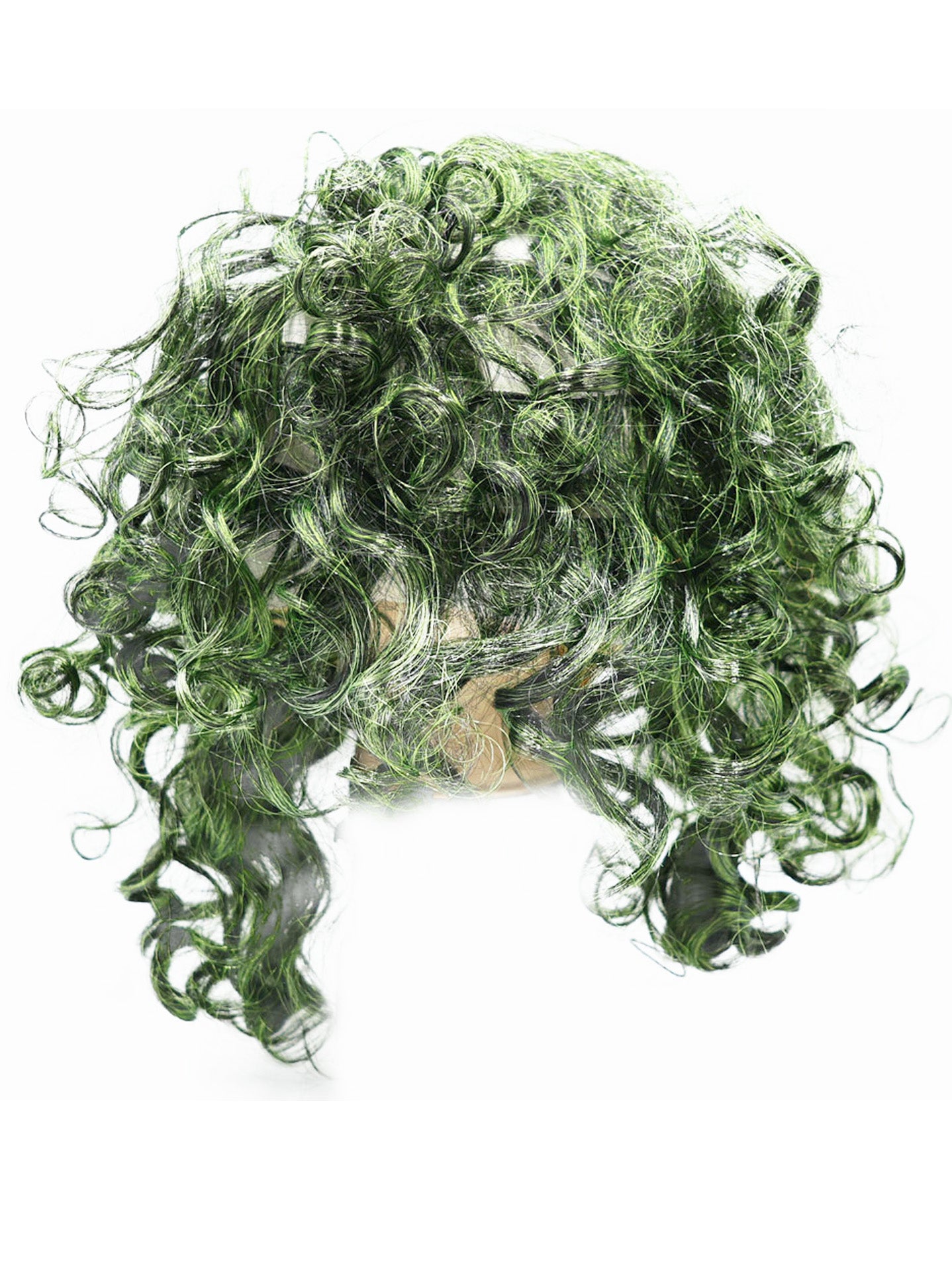 Máscara de Payaso Riente con Cabello Rizado Largo