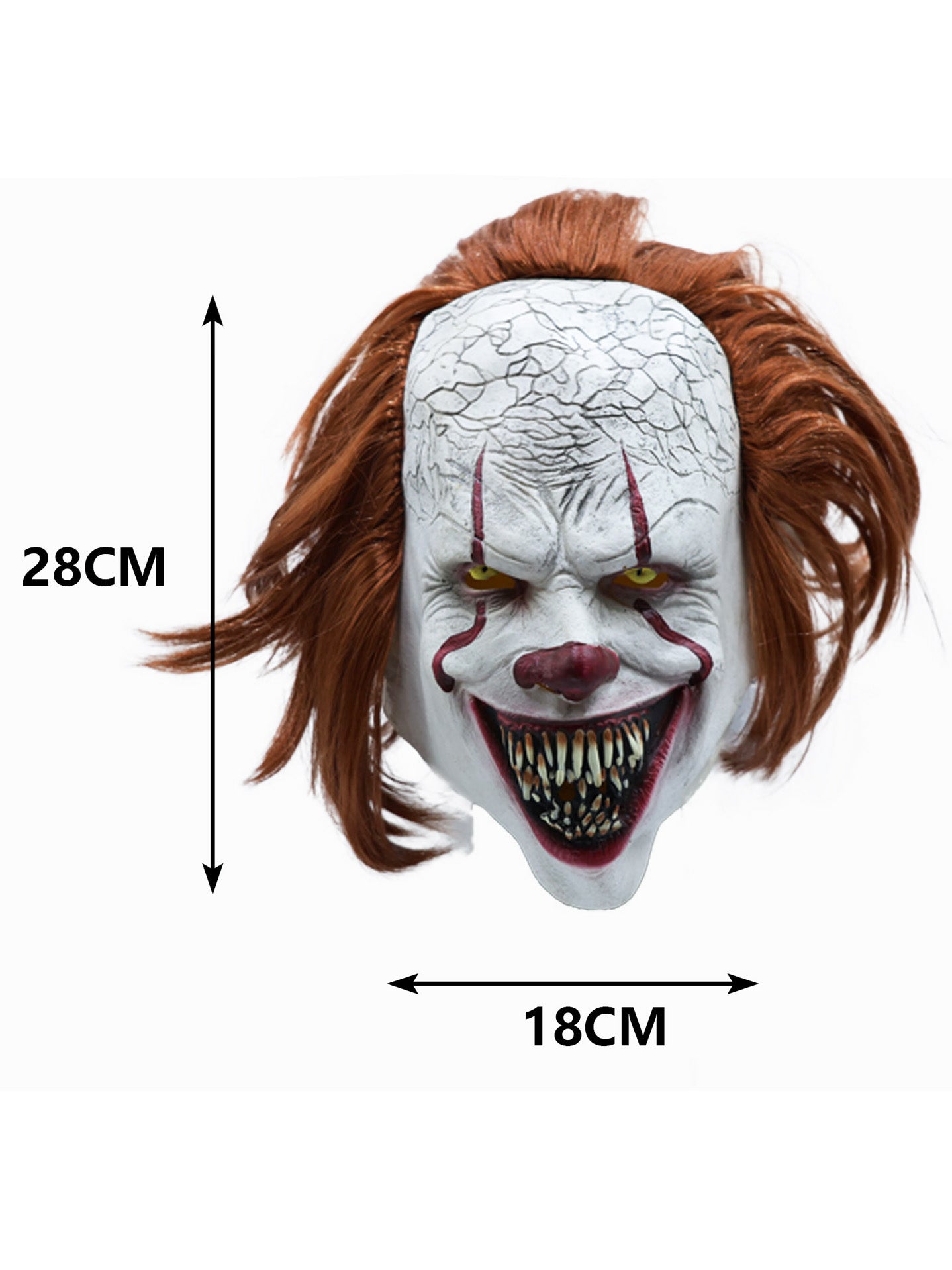 Máscara de Payaso Terrorífico con Sonrisa Mortal