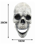 Máscara de Calavera Realista con Mandíbula Abierta