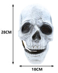 Máscara de Calavera Realista con Mandíbula Abierta