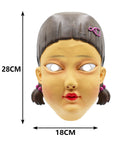 Máscara de Muñeca Gigante con Mirada Inquietante