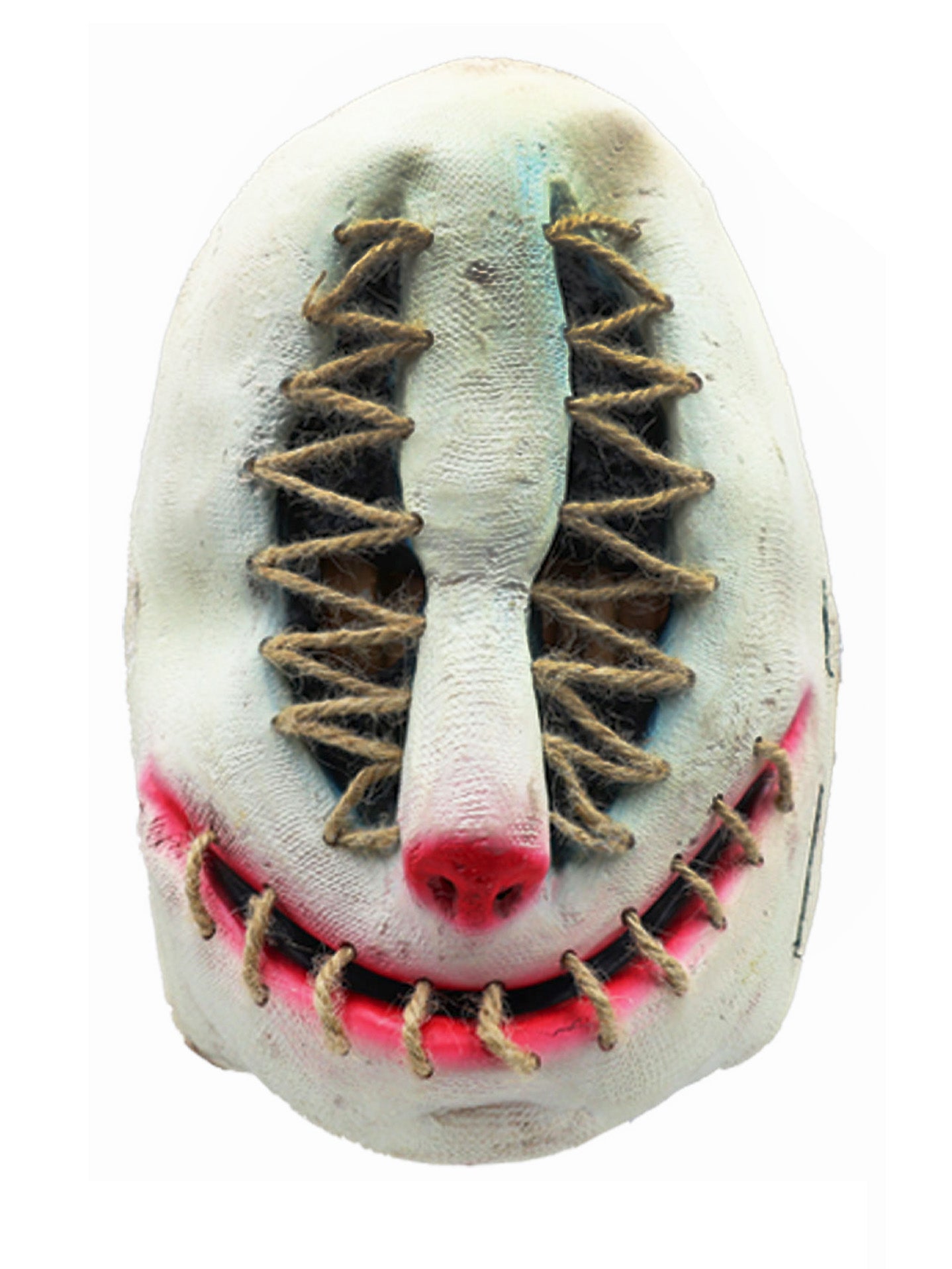 Máscara de Payaso Cosido con Sonrisa Perturbadora