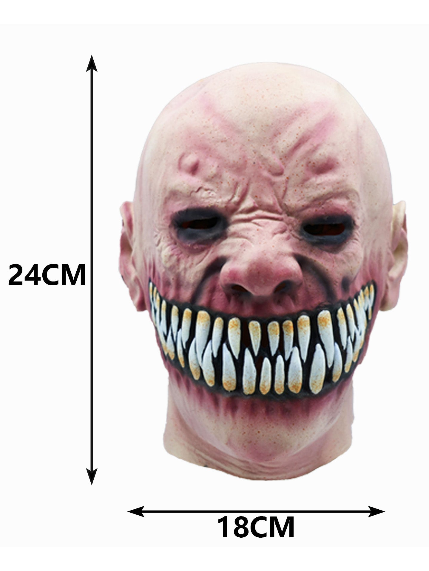 Máscara de Sonrisa Demencial con Diseño Perturbador