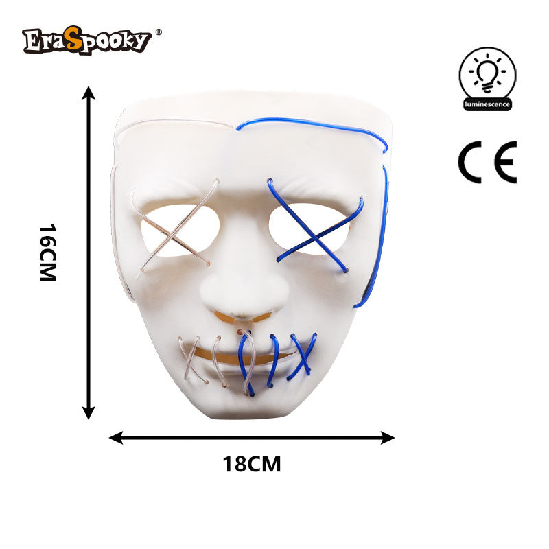 Máscara Rostro Cosido Bicolor – Silencio que inquieta