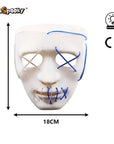 Máscara Rostro Cosido Bicolor – Silencio que inquieta