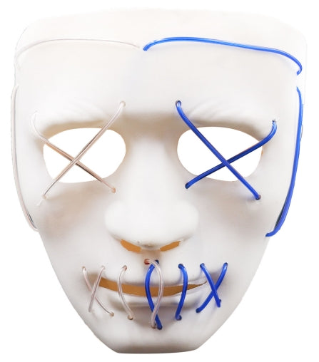 Máscara Rostro Cosido Bicolor – Silencio que inquieta
