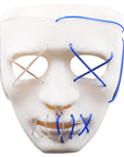 Máscara Rostro Cosido Bicolor – Silencio que inquieta