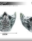 Máscara Mandíbula de Calavera Plateada – Ferozidad de ultratumba
