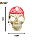 Máscara Calavera Pirata con Pañuelo Rojo – Botín de terror a la vista