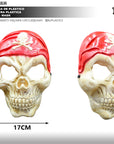 Máscara Calavera Pirata con Pañuelo Rojo – Botín de terror a la vista