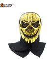 Máscara Calavera Metalizada con Capucha – Brillo de Terror