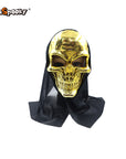Máscara Calavera Metalizada con Capucha – Brillo de Terror