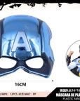 Máscara Héroe Azul Cromada con “A” – Brillo de Superacción