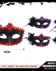 Antifaz de Carnaval con Plumas Largas – Brillo Festivo