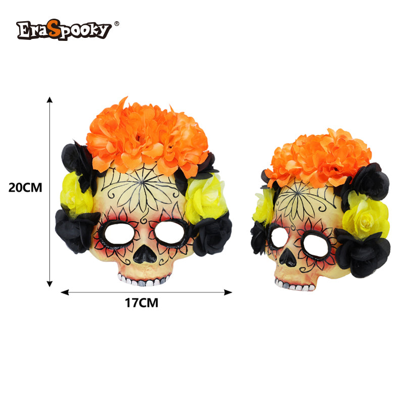 Máscara Calavera Floral – Fiesta de Colores