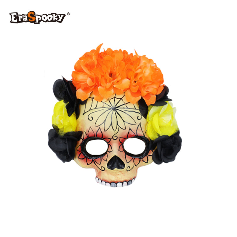 Máscara Calavera Floral – Fiesta de Colores