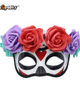 Máscara Calavera Floral – Media Cara