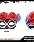 Máscara Calavera Floral – Media Cara