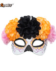 Máscara Calavera Floral – Media Cara