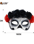 Máscara Calavera Floral – Media Cara