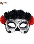 Máscara Calavera Floral – Media Cara