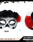 Máscara Calavera Floral – Media Cara
