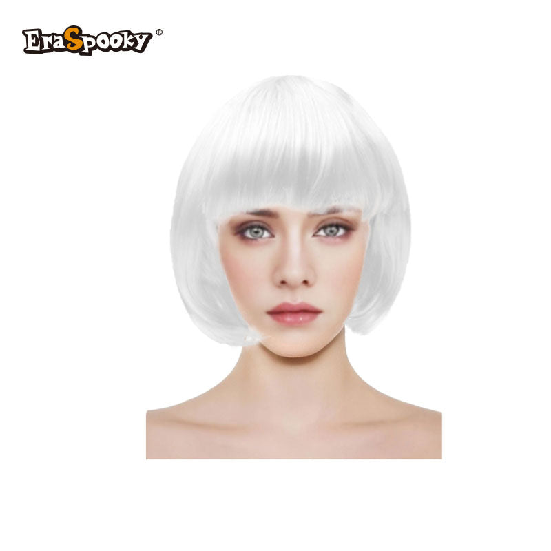 Peluca corta con flequillo – Estilo bob clásico