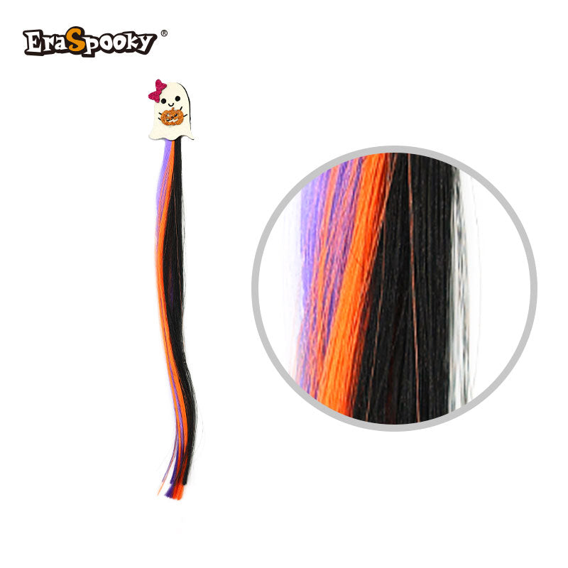 Extensión de Mechas con Clip y Calavera – Accesorio Halloween