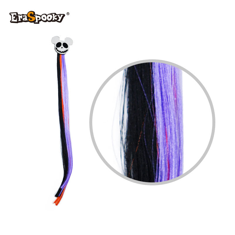 Extensión de Mechas con Clip y Calavera – Accesorio Halloween