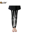 Medias altas con estampado esquelético – Halloween & Cosplay