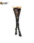 Medias altas con estampado esquelético – Halloween & Cosplay