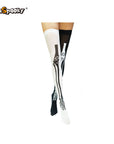 Medias altas con estampado esquelético – Halloween & Cosplay