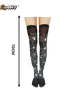 Medias altas con estampado esquelético – Halloween & Cosplay