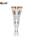 Medias altas con estampado esquelético – Halloween & Cosplay