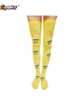Medias altas con estampado esquelético – Halloween & Cosplay