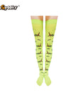 Medias altas con estampado esquelético – Halloween & Cosplay