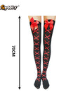 Medias altas con estampado esquelético – Halloween & Cosplay